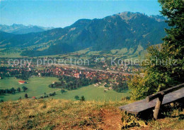 72736120 Lenggries Panorama Blick Von Der Denkalm Zum Brauneck Bayerische Alpen  - Lenggries