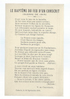 CPA - Militaria - Patriotiques - Le Baptême Du Feu D'un Conscrit - Texte De V. De Chanterel - Non Circulée - Patriottisch