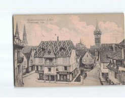 OBERNAI : Vue Intérieure, L'Eglise Au Loin - état - Obernai