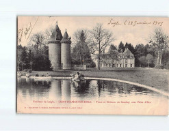 SAINT SULPICE SUR RISLE : Tours Et Château Du Souchey Avec Pièce D'eau - état - Autres & Non Classés