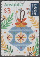 AUSTRALIA - DIE-CUT-USED 2023 $3.00 Secular Christmas, International - Bauble - Used Stamps