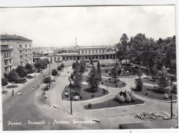PARMA-STAZIONE FERROVIARIA-PIAZZALE- CARTOLINA  VERA FOTOGRAFIA- NON VIAGGIATA  1950-1960 - Parma