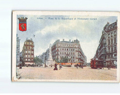 LYON : Place De La République Et Monument Carnot - état - Other & Unclassified