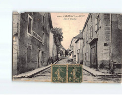 SALORNAY SUR GUYE : Rue De L'Eglise - état - Autres & Non Classés