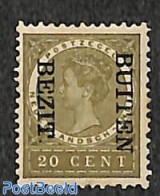 Netherlands Indies 1908 20c, BEZIT BUITEN, Stamp Out Of Set, Unused (hinged) - Other & Unclassified