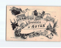 AUTUN : Carte Souvenir - état - Autun