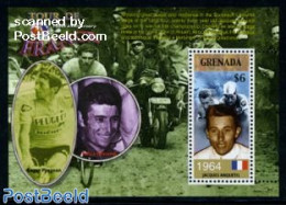 Grenada 2003 Tour De France S/s, Jacques Anquetil, Mint NH, Sport - Cycling - Sport (other And Mixed) - Cycling