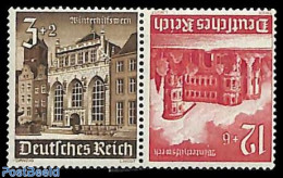 Germany, Empire 1940 3Pf+12Pf Tete-beche Pair From Booklet, Mint NH - Se-Tenant