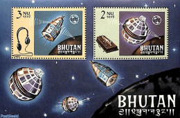 Bhutan 1966 I.T.U. Centenary S/s, Mint NH, Science - Transport - Various - Telecommunication - Space Exploration - I.T.. - Telekom
