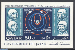 Qatar 1966 Space Exploration S/s, Mint NH, Transport - Space Exploration - Qatar