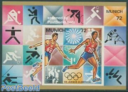 Equatorial Guinea 1972 Olympic Games S/s Imperforated, Mint NH, Sport - Athletics - Boxing - Cycling - Hockey - Judo -.. - Athlétisme