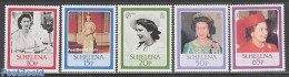 Saint Helena 1986 Queen Elizabeth II 60th Birthday 5v, Mint NH, History - Kings & Queens (Royalty) - Familias Reales