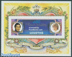 Lesotho 1981 Charles & Diana Wedding Imperforated S/s, Mint NH, History - Charles & Diana - Kings & Queens (Royalty) - Königshäuser, Adel