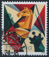 Suisse - 2024 - Weltschachverband - Ersttag Stempel ET - Usati