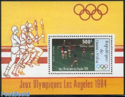 Upper Volta 1984 Olympic Games Los Angeles S/s, Mint NH, Sport - Olympic Games - Volleyball - Volley-Ball