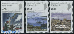 Greenland 2008 Science 3v, Mint NH, Transport - Various - Ships And Boats - Space Exploration - Maps - Unused Stamps