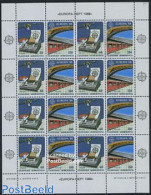 Greece 1988 Europa M/s (with 8 Sets), Mint NH, History - Science - Transport - Europa (cept) - Telecommunication - Rai.. - Unused Stamps