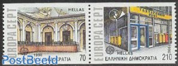 Greece 1990 Europa, Post Offices 2v Coil [:], Mint NH, History - Europa (cept) - Post - Ongebruikt