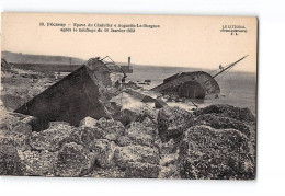 FECAMP - Epave Du Chalutier " Augustin Le Borgne " Après Le Naufrage Du 16 Janvier 1909 - Très Bon état - Fécamp