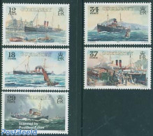 Guernsey 1989 Great Western Railway 5v, Mint NH, Transport - Railways - Ships And Boats - Trains