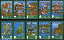 Guernsey 1998 History 10v, Mint NH, History - History - Guernsey