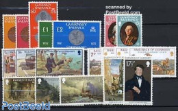 Guernsey 1980 Yearset 1980 (19v), Mint NH, Various - Yearsets (by Country) - Unclassified