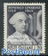 Italy 1949 D. Cimarosa 1v, Mint NH, Performance Art - Music - Other & Unclassified