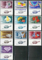 Israel 1968 Export 10v, Mint NH, History - Nature - Science - Transport - Geology - Birds - Flowers & Plants - Fruit -.. - Unused Stamps (with Tabs)