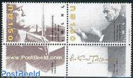 Israel 1986 Philharmonic Orchestra 2v [:], Mint NH, Performance Art - Music - Musical Instruments - Unused Stamps (with Tabs)