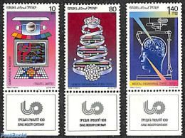 Israel 1988 Industry 3v, Mint NH, Science - Various - Computers & IT - Industry - Unused Stamps (with Tabs)