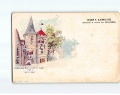 PARIS : Exposition Universelle 1900, Vieux Paris, Carte Publicitaire, Café Moka Leroux - état - Expositions