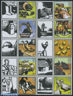 Great Britain 2005 Farm Animals 10v+personal Tabs, Sheetlet, Mint NH, Nature - Cattle - Dogs - Horses - Poultry - Ungebraucht