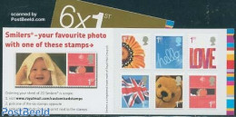 Great Britain 2005 Smilers 6v S-a In Booklet, Mint NH, History - Nature - Various - Flags - Birds - Flowers & Plants -.. - Ongebruikt