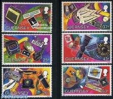 Guernsey 1997 Communication 6v, Mint NH, History - Performance Art - Science - Newspapers & Journalism - Radio And Tel.. - Telecom