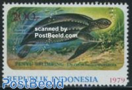 Indonesia 1979 Turtle 1v (from S/s), Mint NH, Nature - Reptiles - Turtles - Indonesia