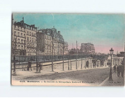 PARIS : Montmartre, La Descente Du Métropolitain, Boulevard Rochechouart - Très Bon état - Metropolitana, Stazioni
