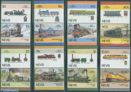 Nevis 1986 Railways 8x2v [:], Mint NH, Transport - Railways - Trains