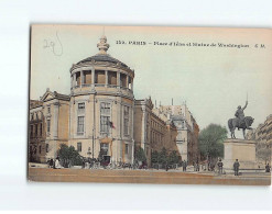 PARIS : Place D'Iéna Et Statue De Washington - Très Bon état - Markten, Pleinen