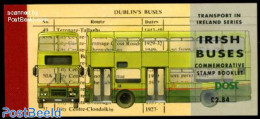 Ireland 1993 Omnibuses Booklet, Mint NH, Transport - Stamp Booklets - Automobiles - Ungebraucht