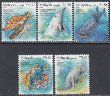 Malaysia 2020 Iconic Marine Life Stamps 5v - Malaysia (1964-...)