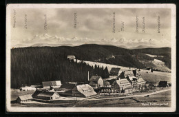 AK Feldberg /Schwarzwald, Teilansicht Mit Bergpanorama  - Feldberg