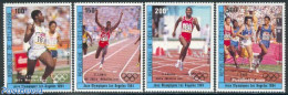 Ivory Coast 1984 Olympic Winners Los Angeles 4v, Mint NH, Sport - Athletics - Olympic Games - Ungebraucht