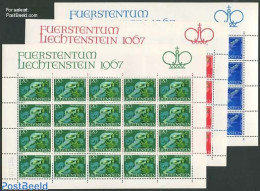 Liechtenstein 1967 Fairy Tales 3 M/ss, Mint NH, Nature - Horses - Art - Fairytales - Neufs