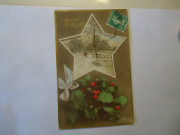 FRANCE   POSTCARDS GREETING CHRISTMAS 1916 - Autres & Non Classés