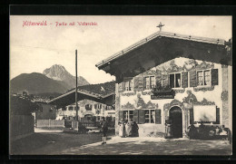 AK Mittenwald, Ortspartie Mit Wetterstein  - Mittenwald