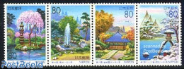 Japan 1999 Ishikawa 4v [:::], Mint NH, Nature - Gardens - Trees & Forests - Unused Stamps