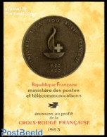 France 1963 Red Cross Booklet, Mint NH, Health - Performance Art - Red Cross - Music - Stamp Booklets - Art - Sculpture - Unused Stamps