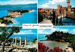 72734929 Sirmione Lago Di Garda Halbinsel Gardasee Schloss Bucht Sirmione Lago D - Autres & Non Classés