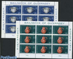 Guernsey 1976 Europa CEPT 2 M/ss, Mint NH, History - Europa (cept) - Guernesey
