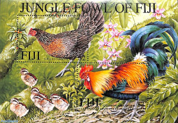 Fiji 2001 Jungle Fowl S/s, Mint NH, Nature - Birds - Poultry - Andere & Zonder Classificatie